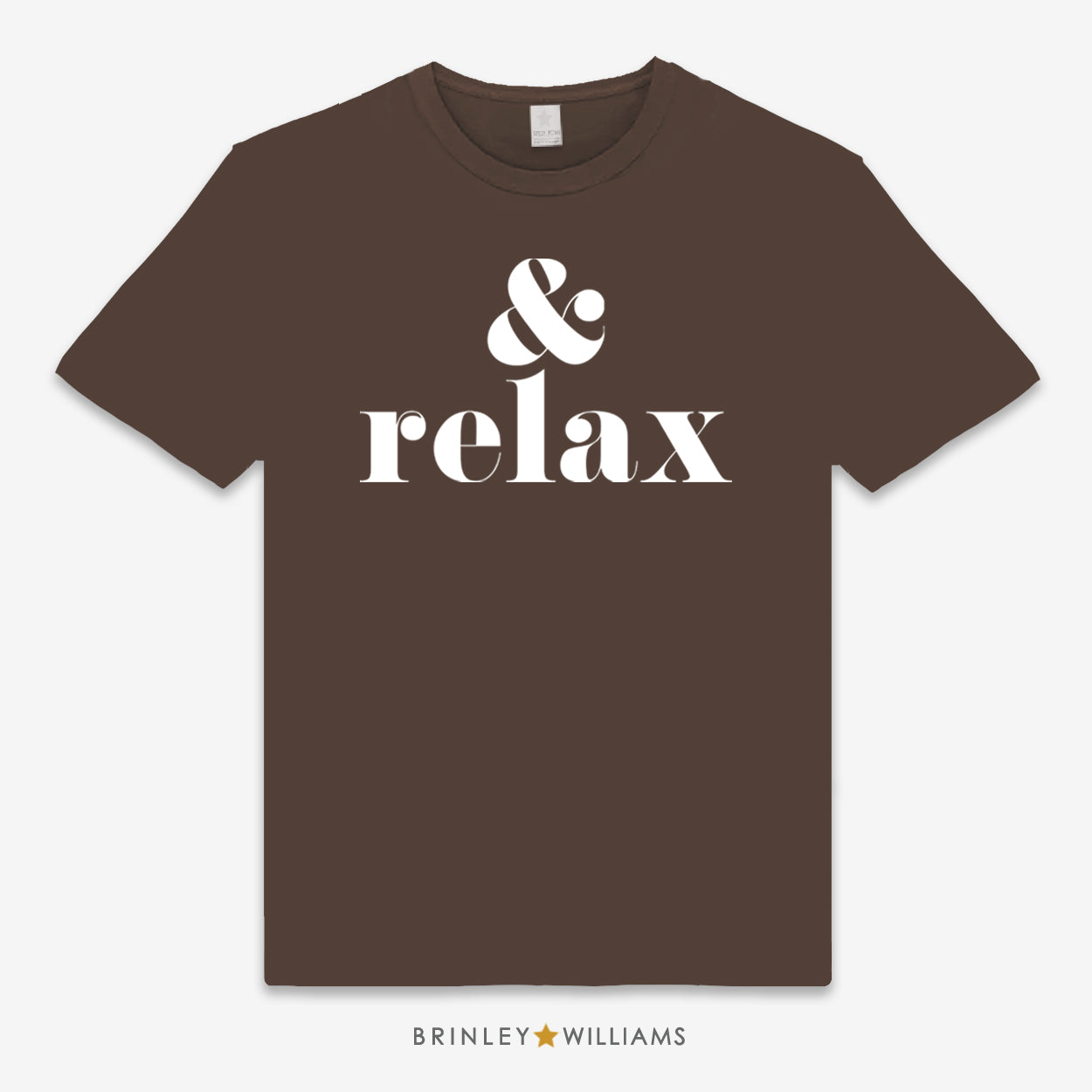 & Relax Unisex Classic Yoga T-shirt - Chocolate Brown