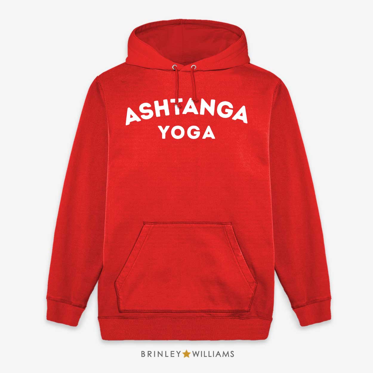 Ashtanga Unisex Yoga Hoodie - Fire red