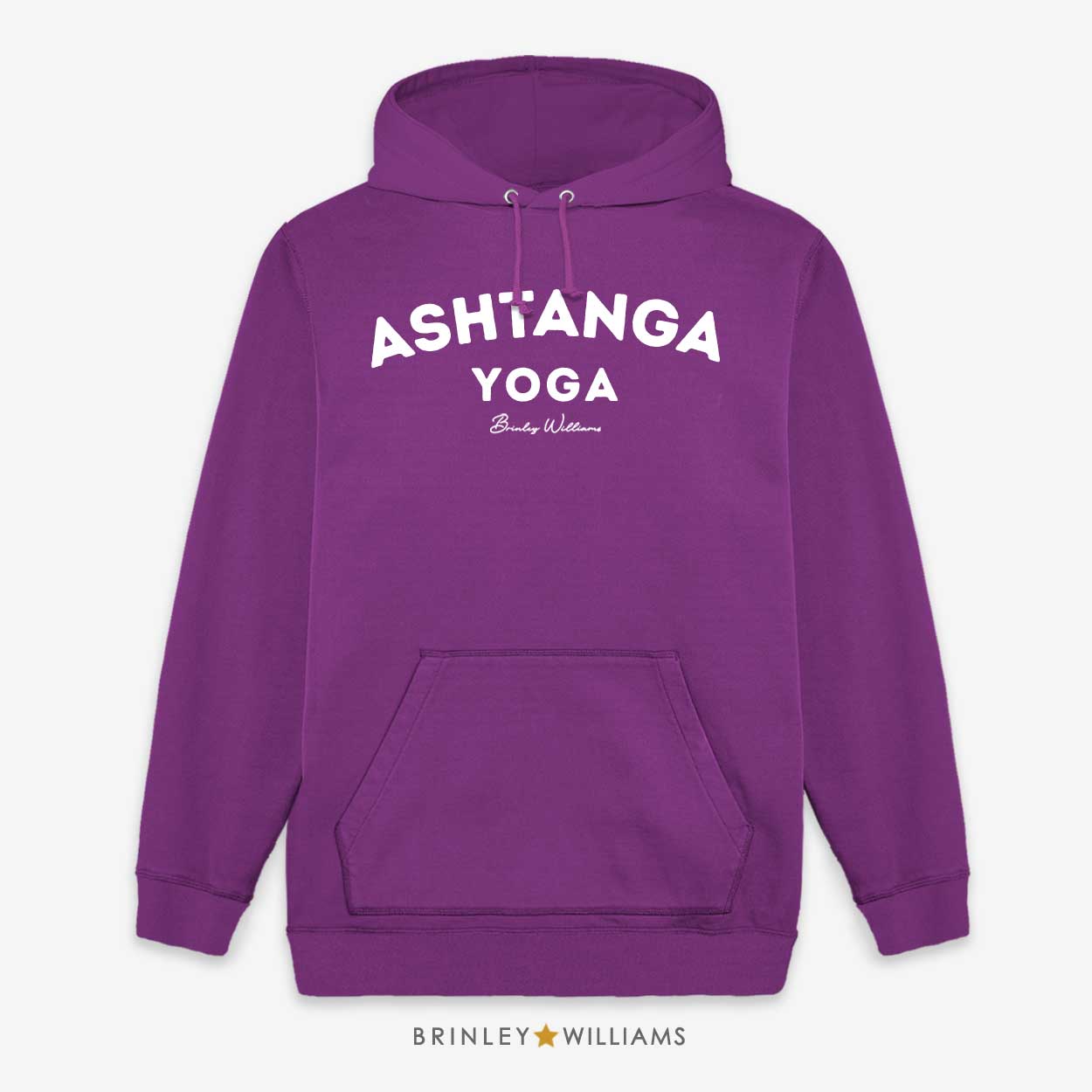 Ashtanga Unisex Yoga Hoodie- Purple