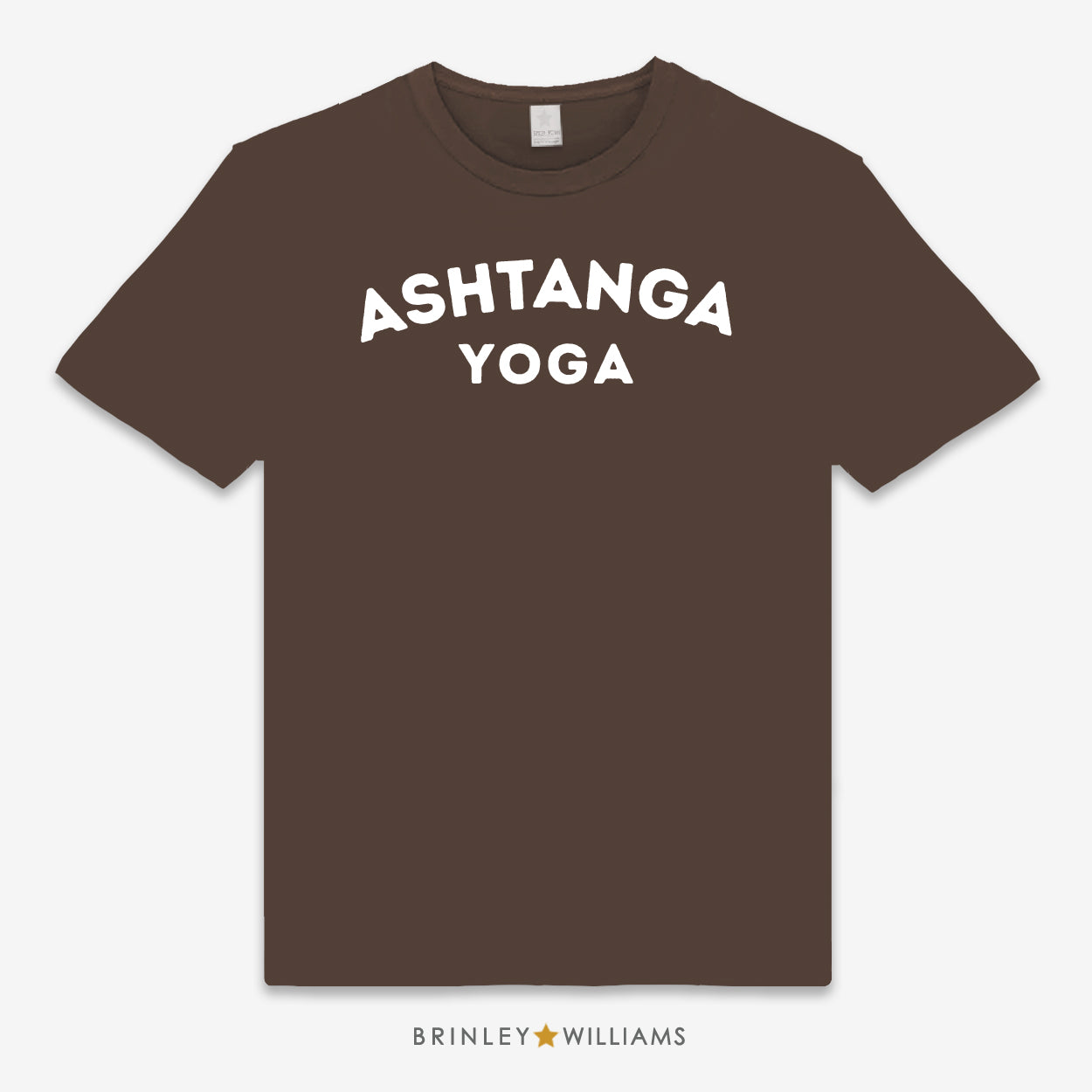 Ashtanga Unisex Classic Yoga T-shirt - Chocolate Brown