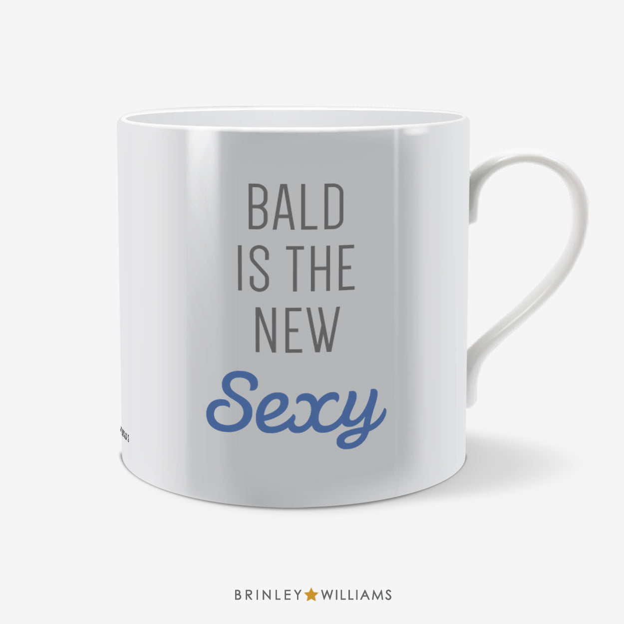 Bald is the New Sexy Fun Mug - Blue