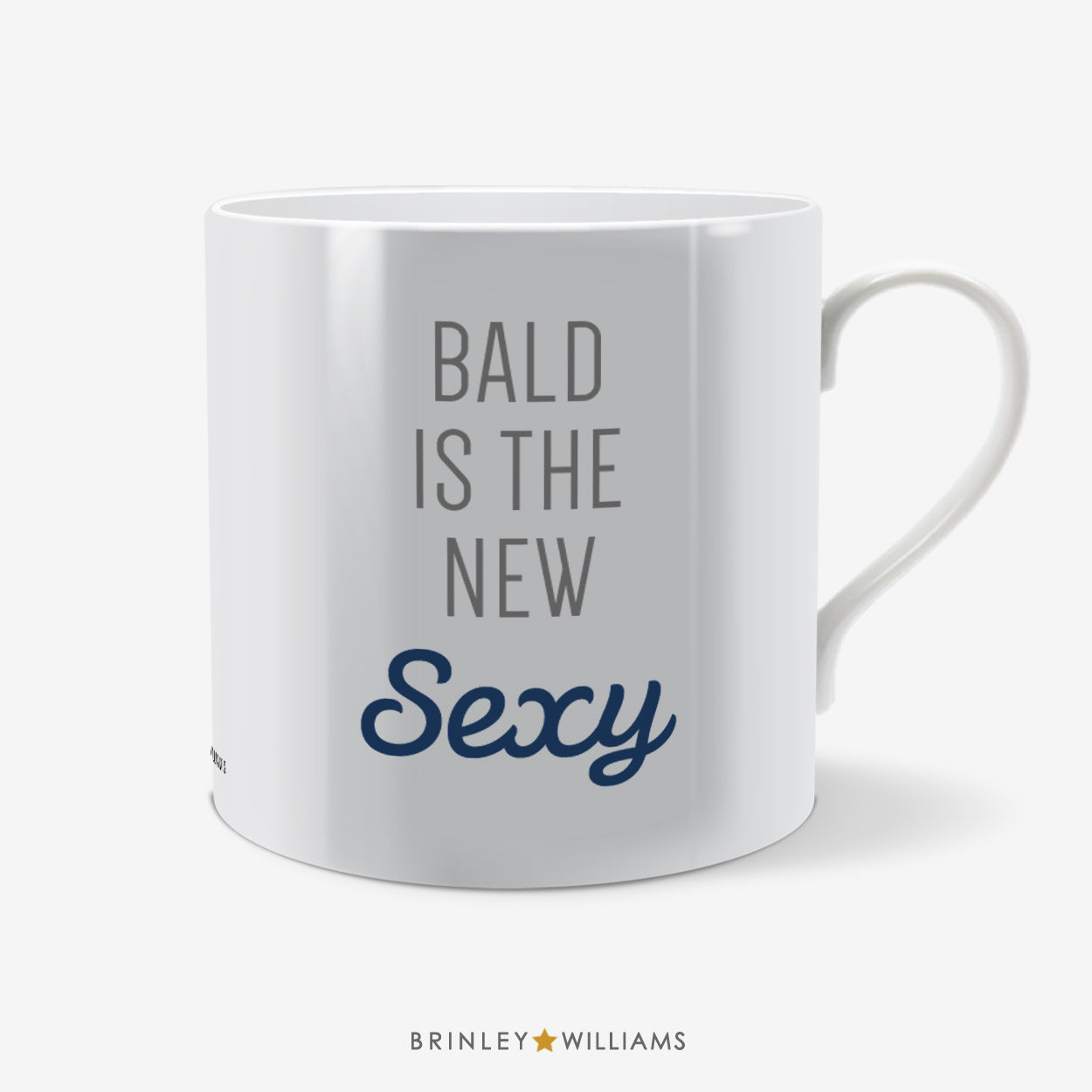 Bald is the New Sexy Fun Mug - Navy