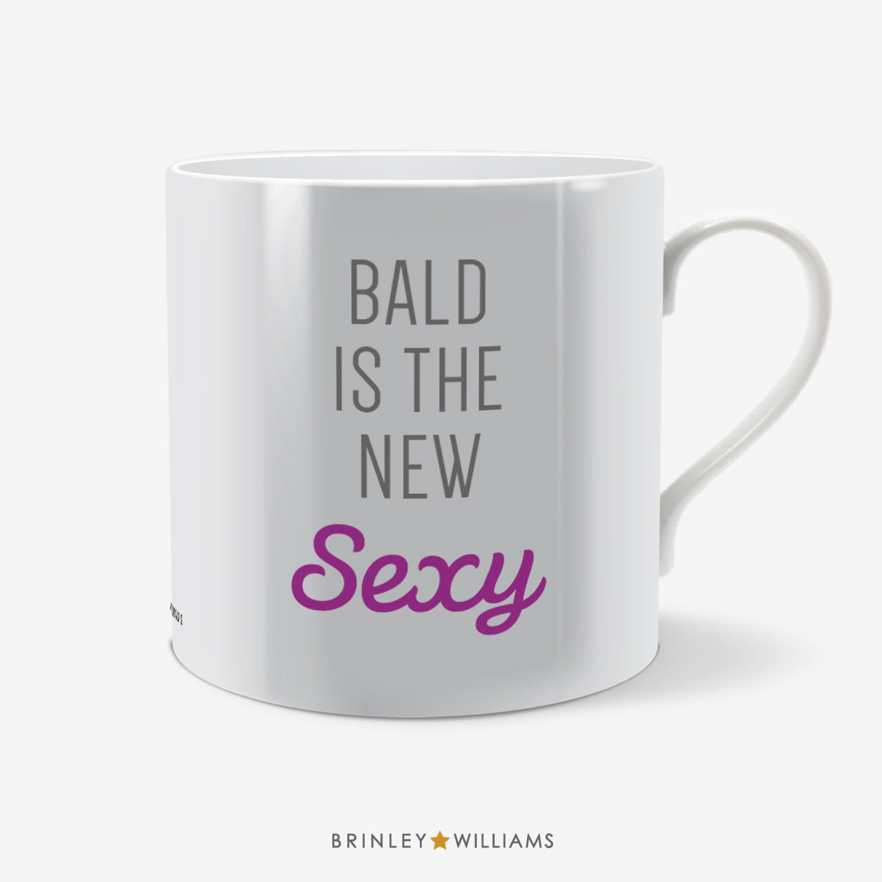Bald is the New Sexy Fun Mug - Purple