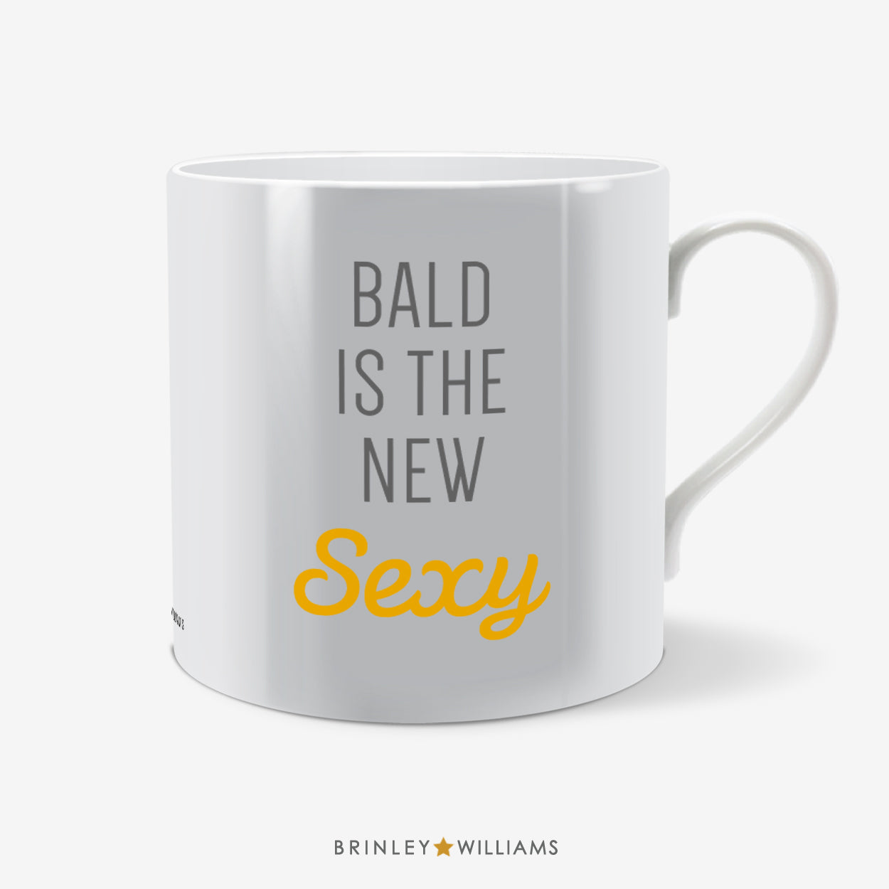 Bald is the New Sexy Fun Mug - Yellow