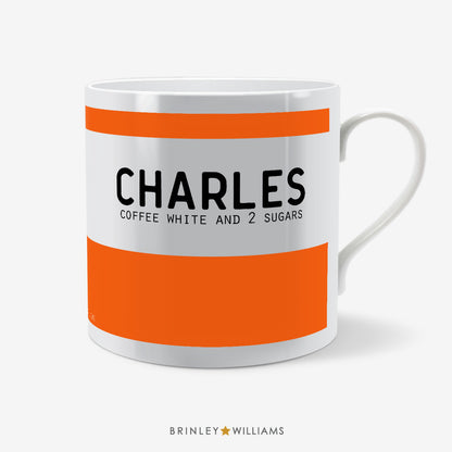 Banner Personalised Mug - Orange