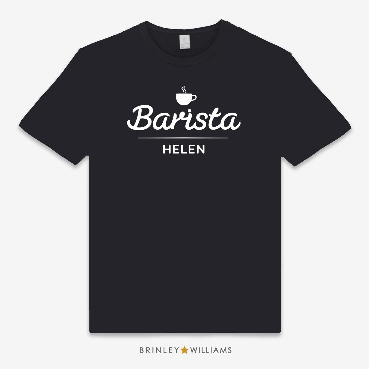 Barista Unisex Personalised T-shirt  - Black
