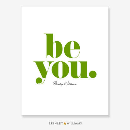 Be You Wall Art Poster - Green