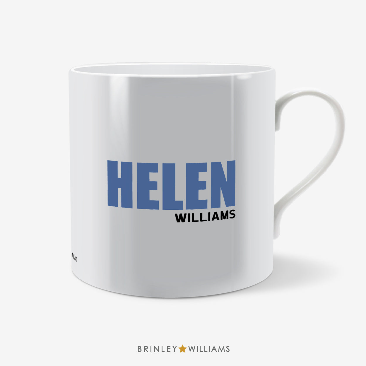 Big and Bold Name Personalised Mug - Blue