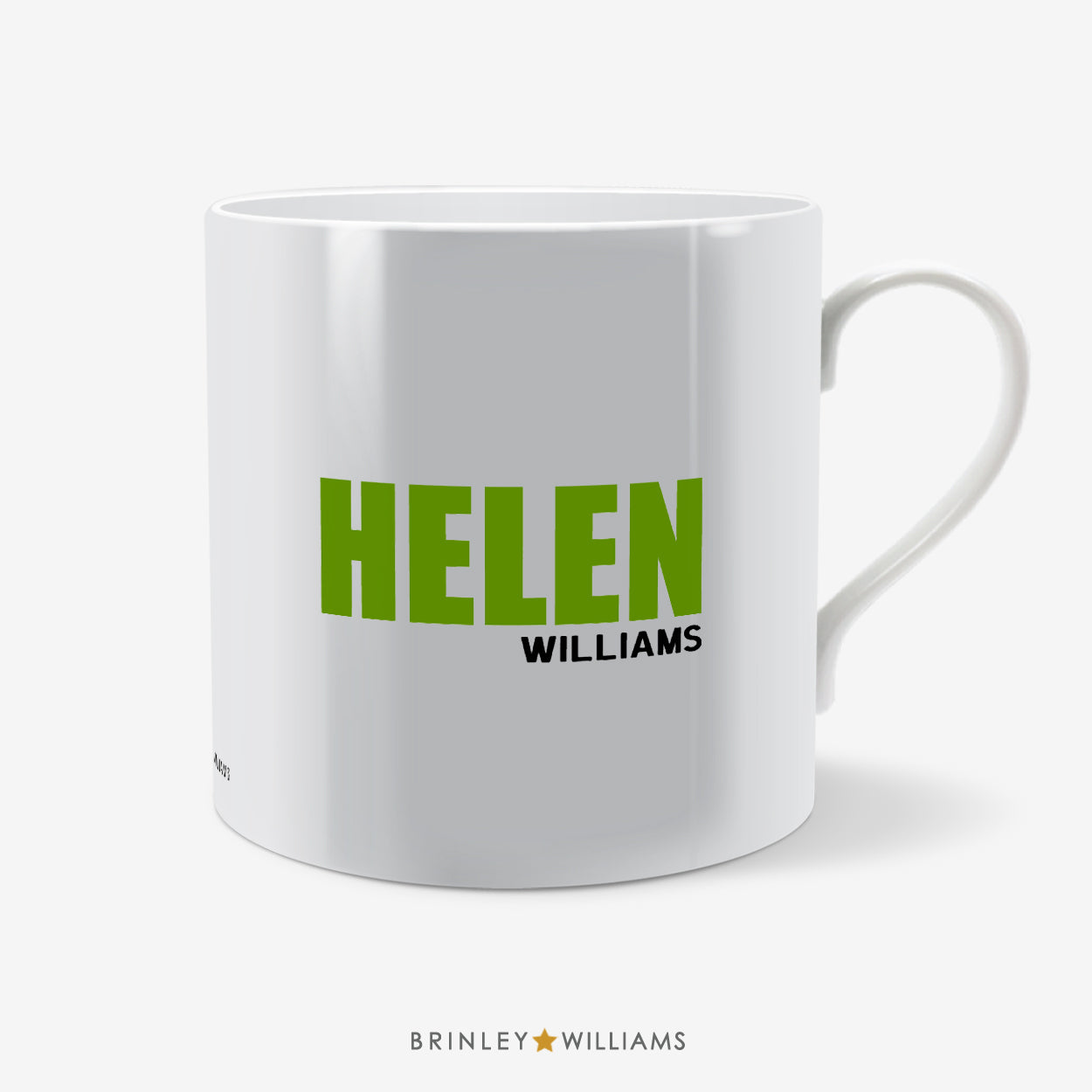 Big and Bold Name Personalised Mug - Green