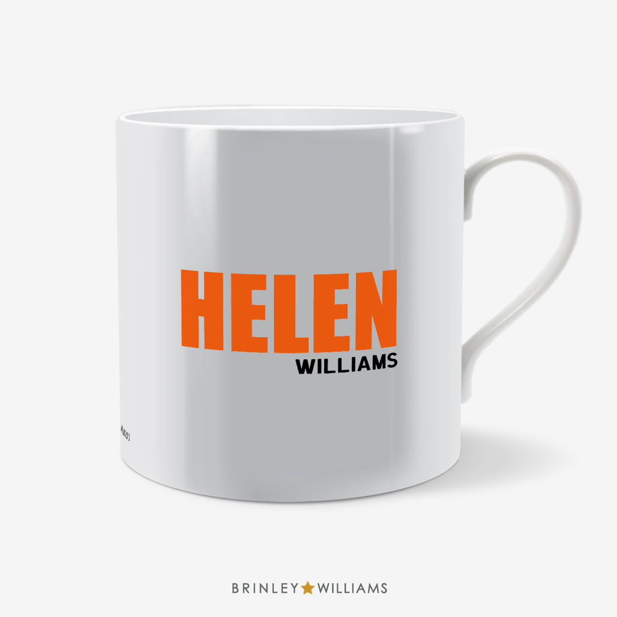 Big and Bold Name Personalised Mug - Orange
