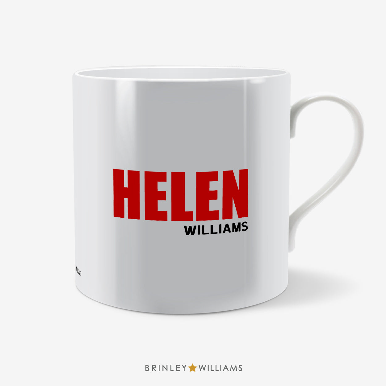 Big and Bold Name Personalised Mug - Red