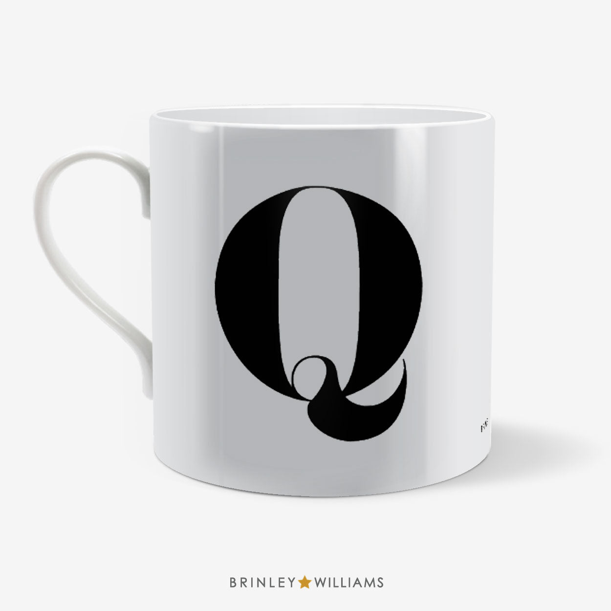 Big Letter Little Letters Personalised Mug - Front Black