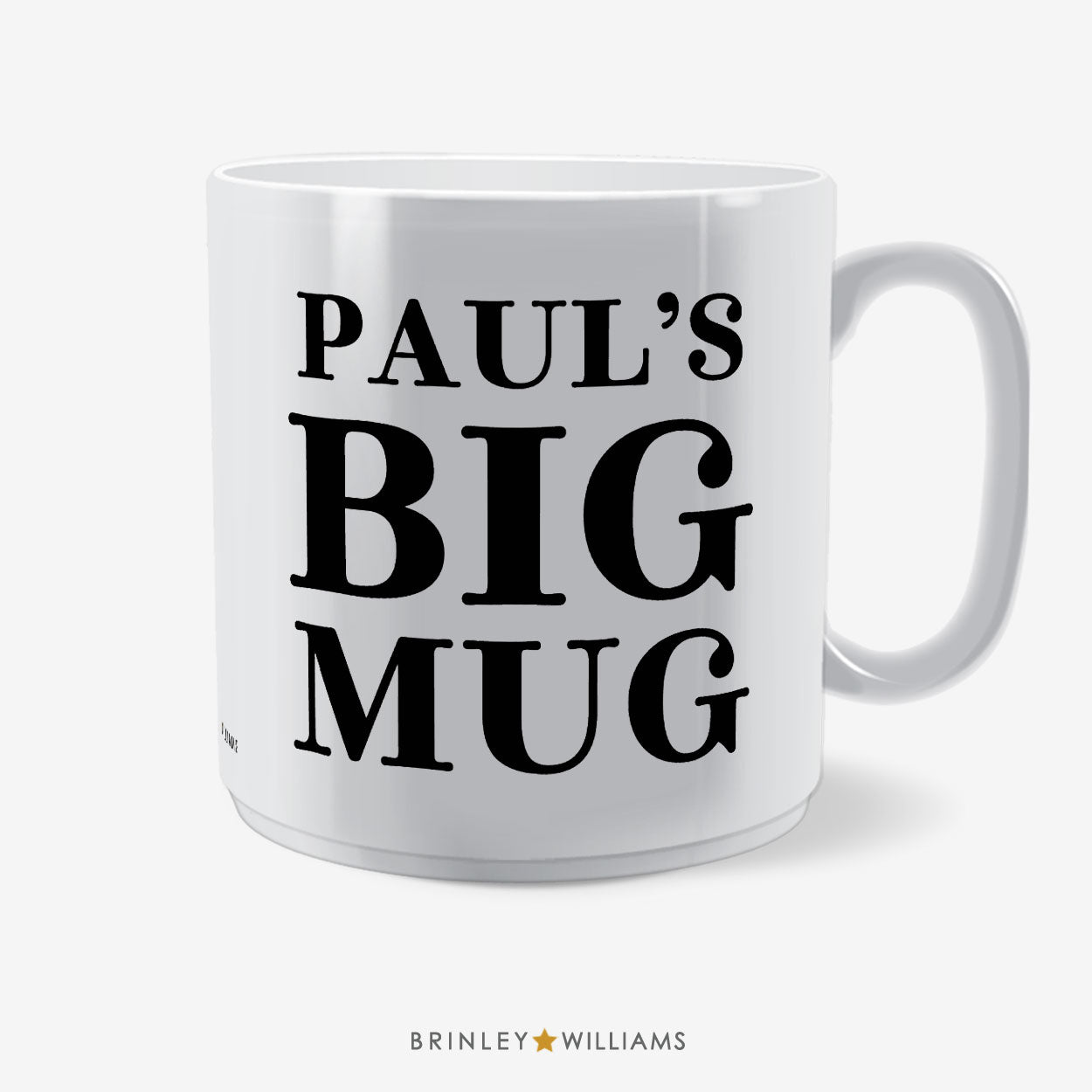 Personalised Big Mug Ceramic - Black