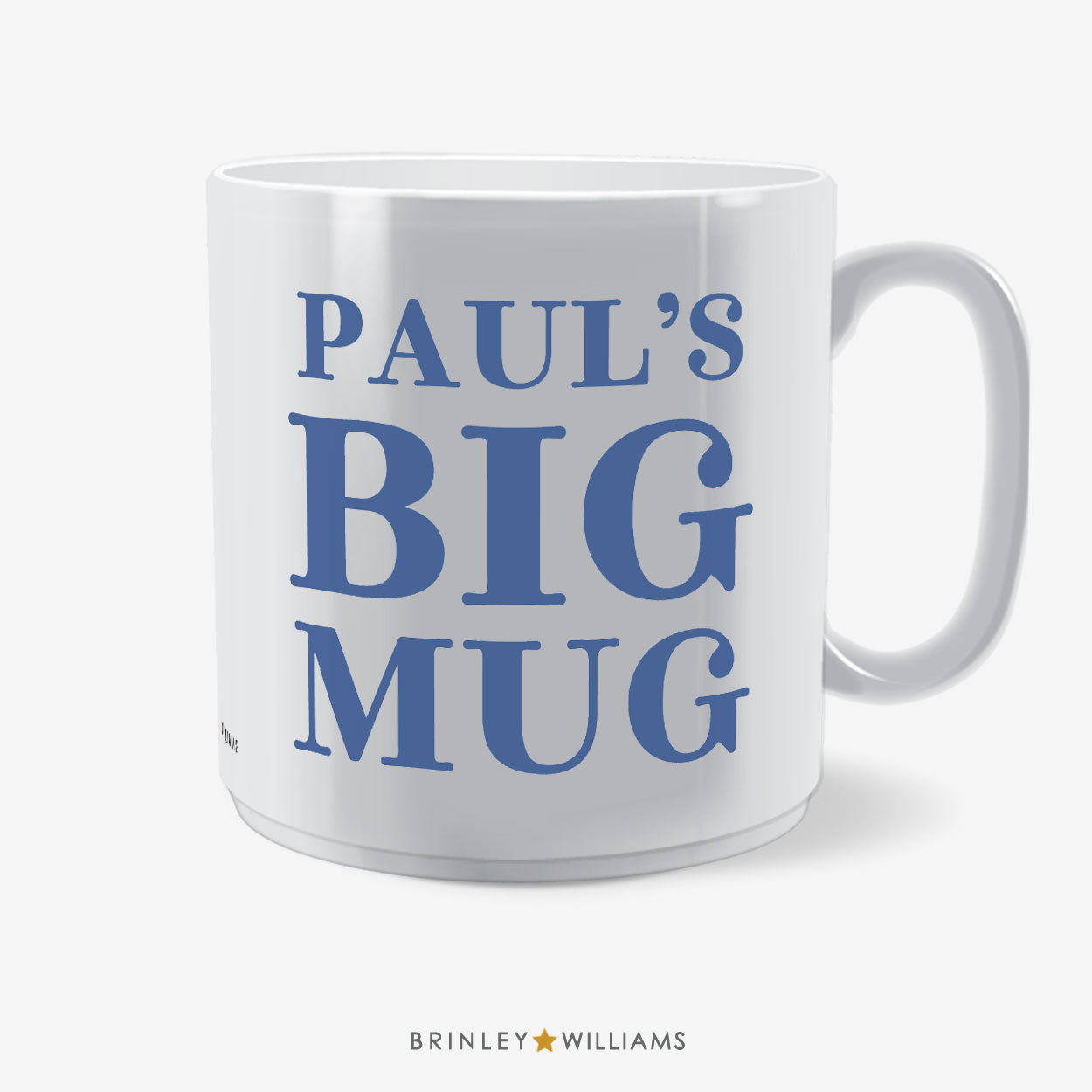 Personalised Big Mug Ceramic - Blue