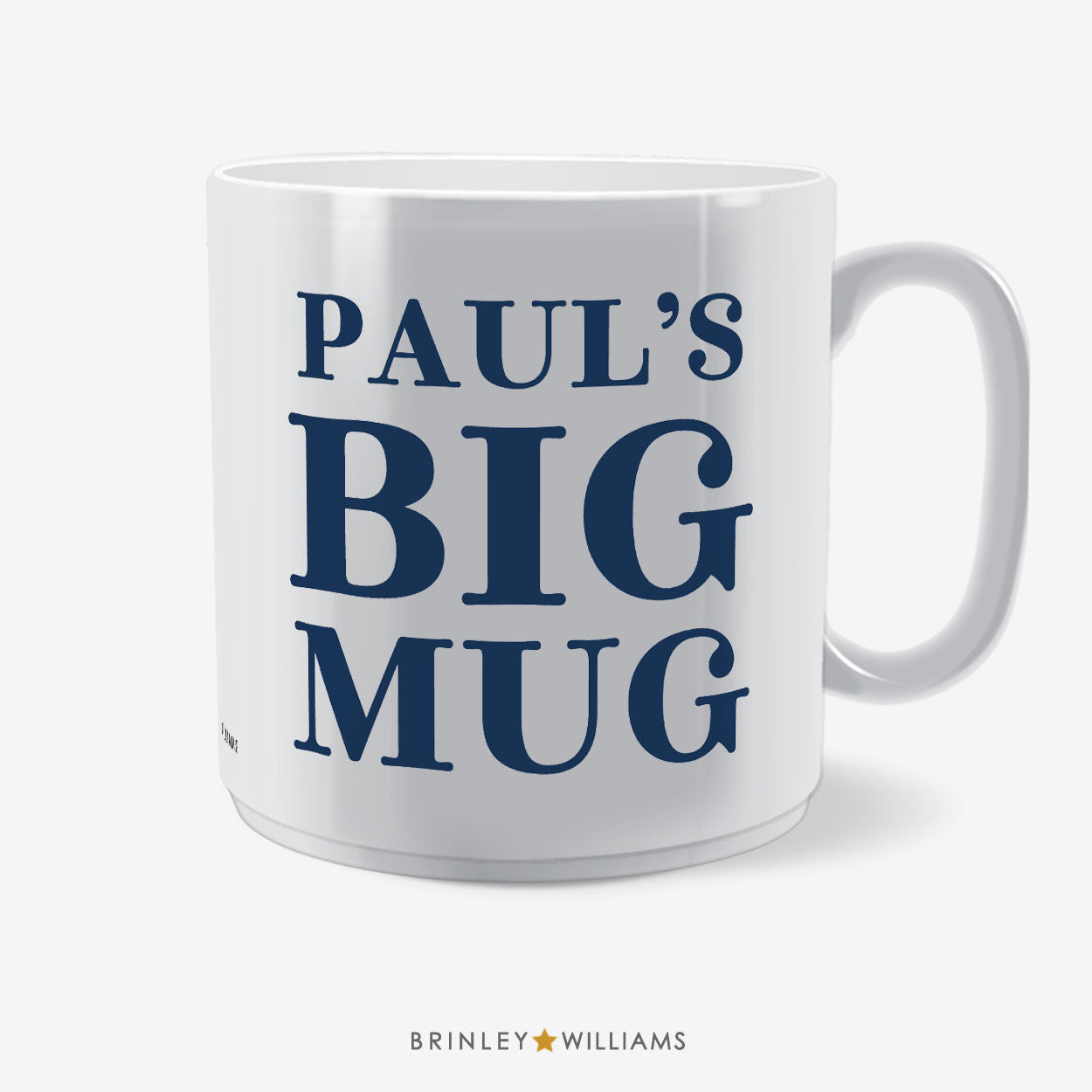 Personalised Big Mug Ceramic - Navy