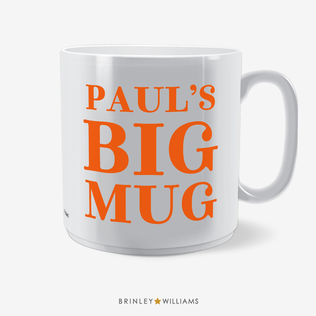 Personalised Big Mug Ceramic - Orange