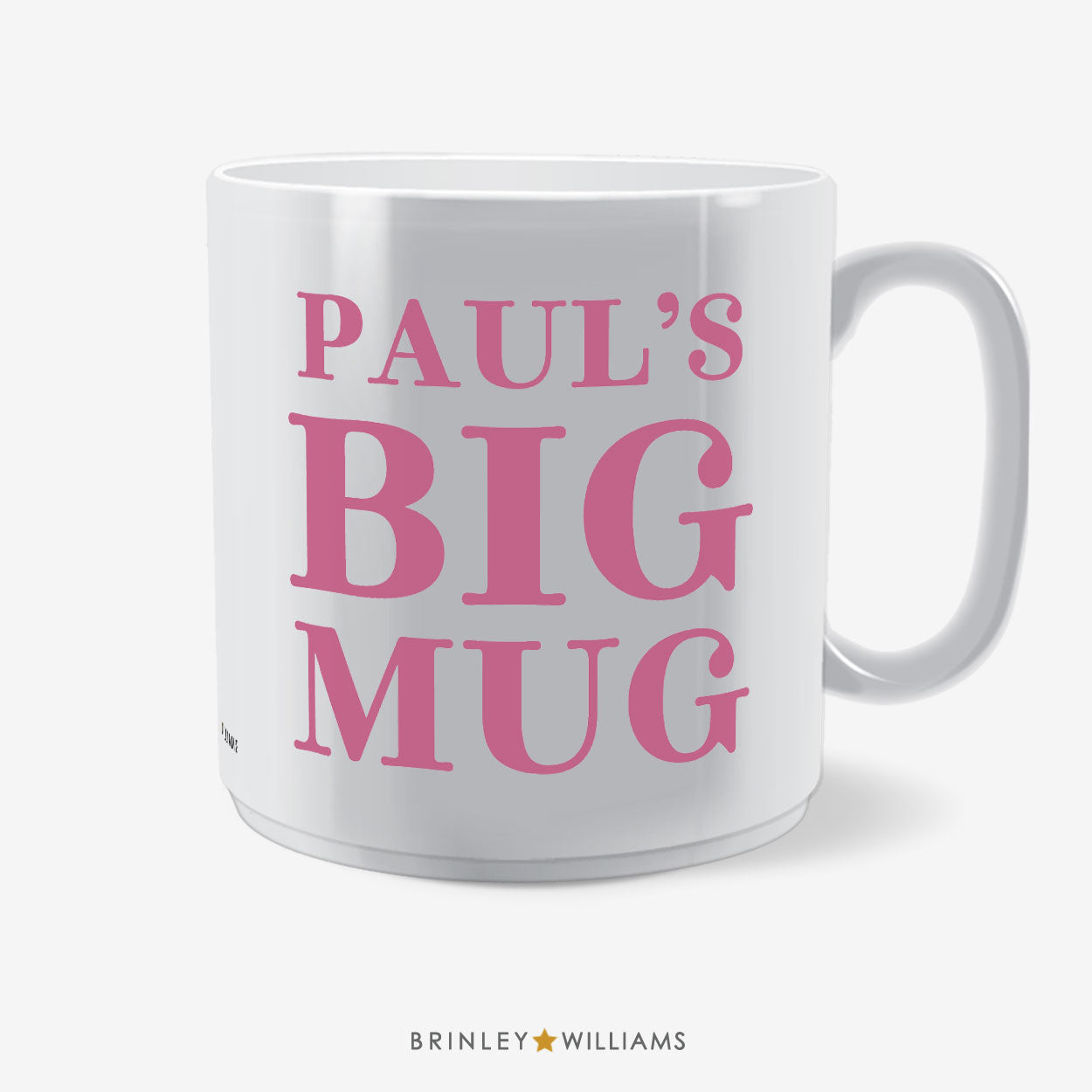 Personalised Big Mug Ceramic - Pink