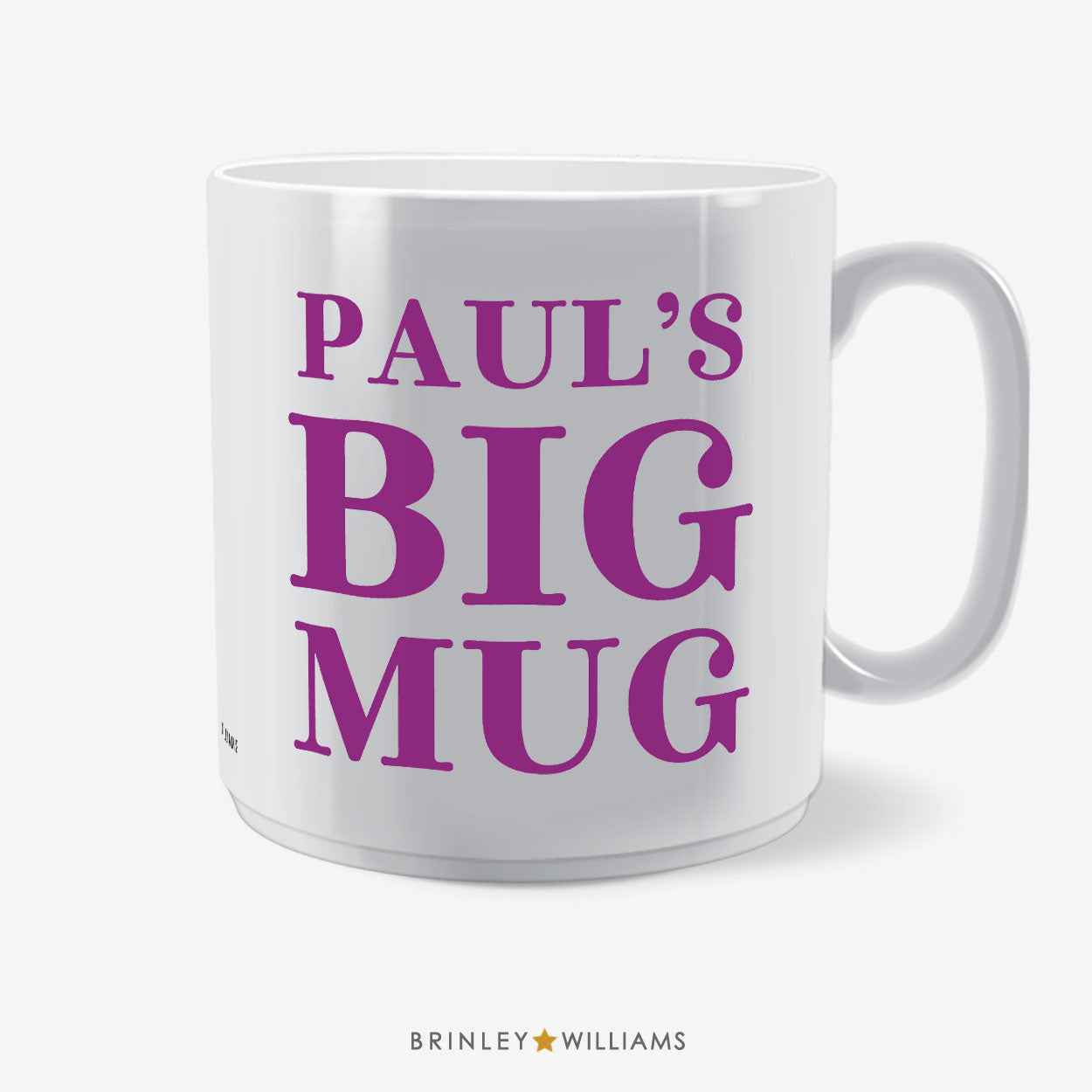 Personalised Big Mug Ceramic - Purple