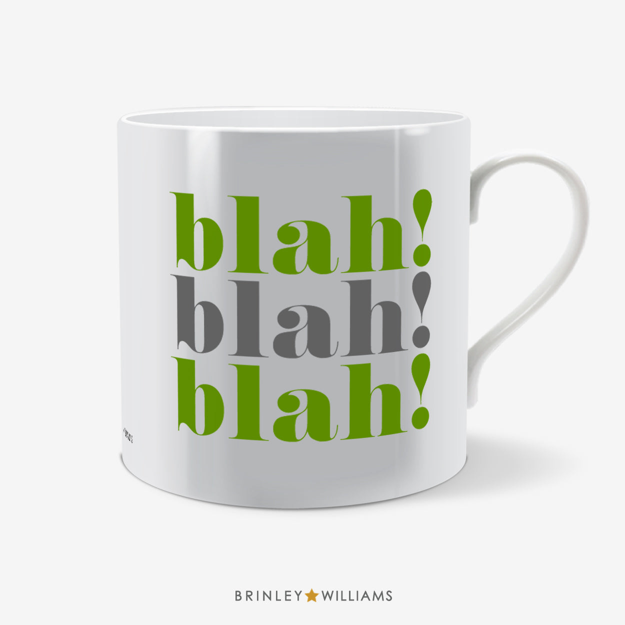 Blah blah blah  Fun Mug - Green