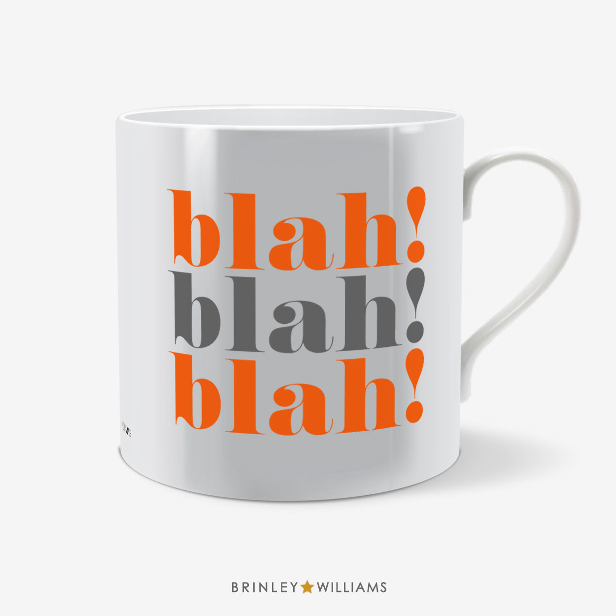 Blah blah blah  Fun Mug - Orange