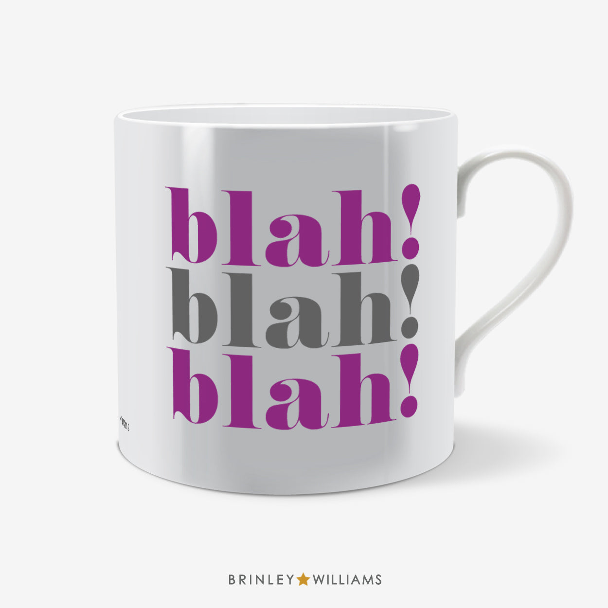 Blah blah blah  Fun Mug - Purple