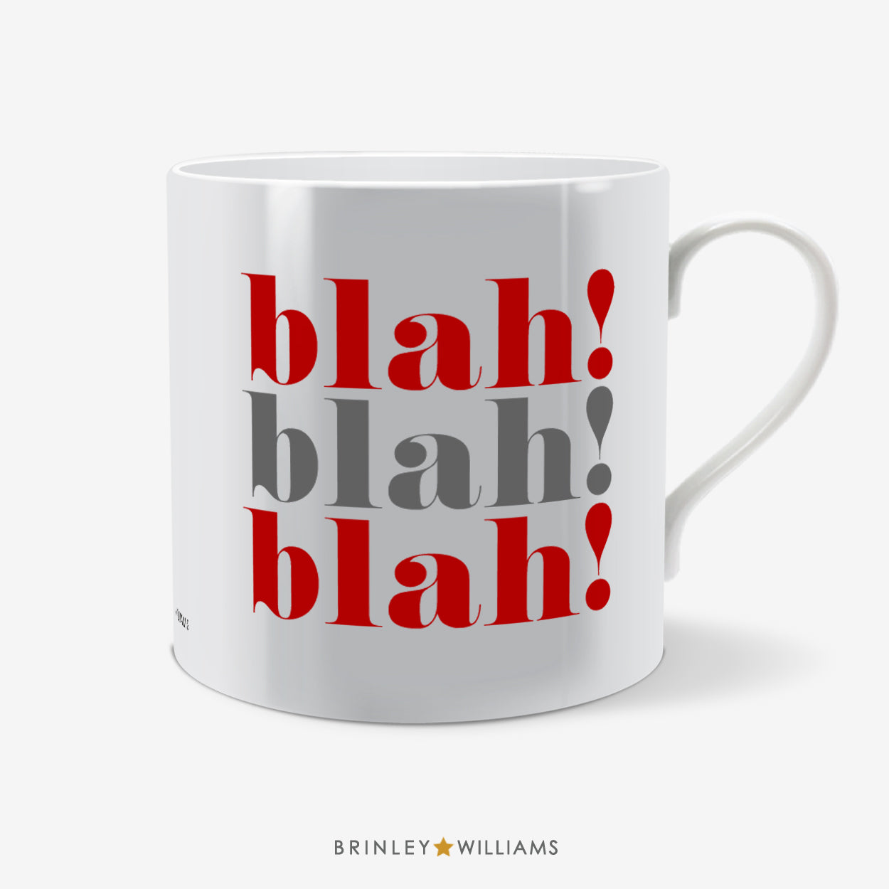 Blah blah blah  Fun Mug - Red