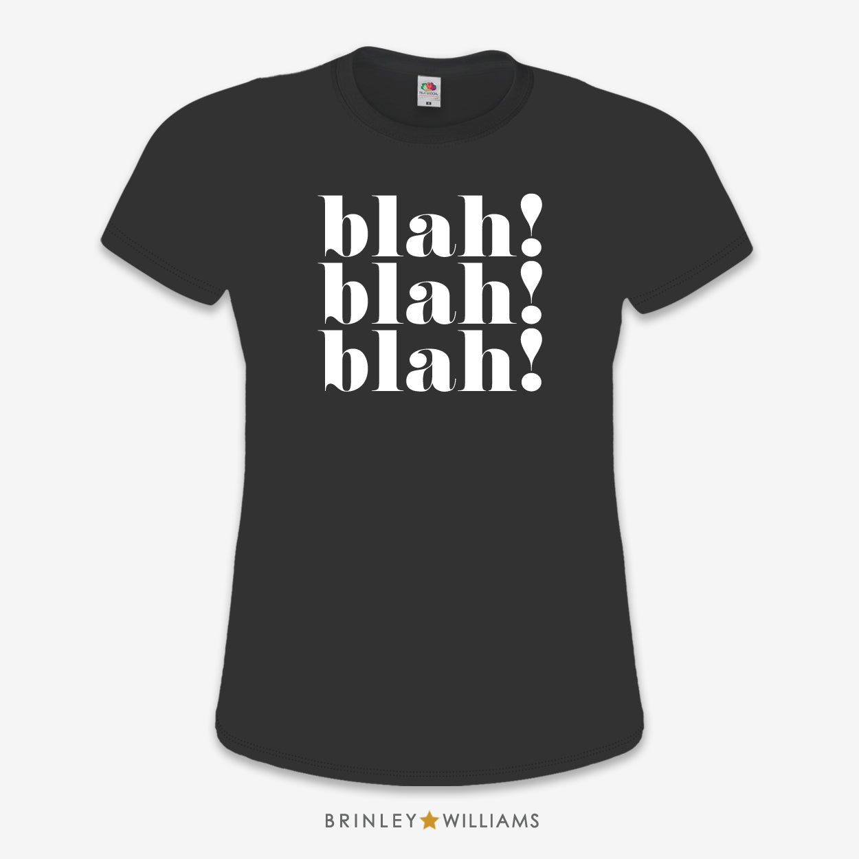 Blah blah blah Slim Fit T-shirt - Black