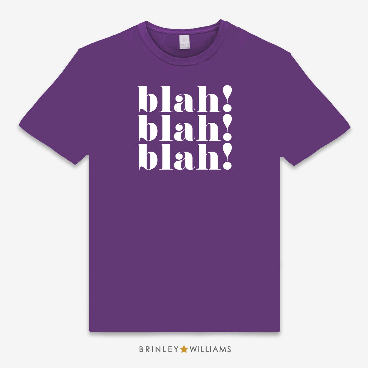 Blah blah blah Unisex Classic T-shirt - Purple