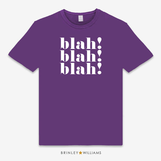 Blah blah blah Unisex Classic T-shirt - Purple