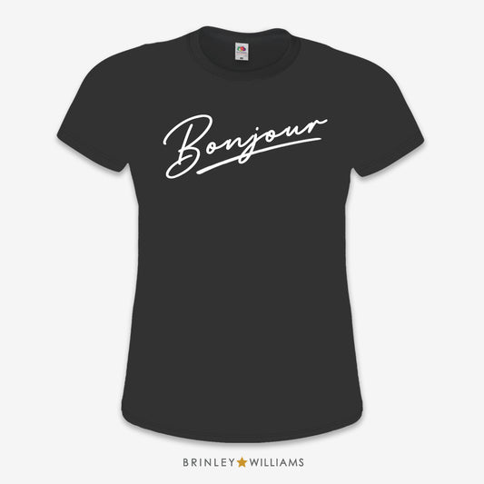 Bonjour Slim Fit T-shirt - Black