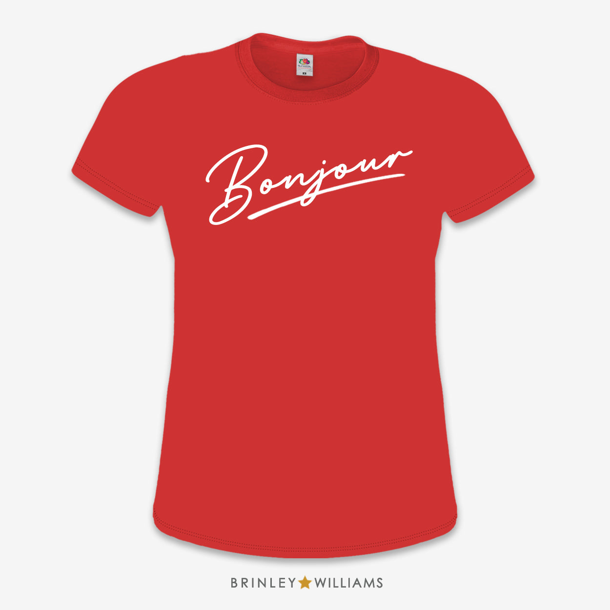 Bonjour Slim Fit T-shirt - Fire Red