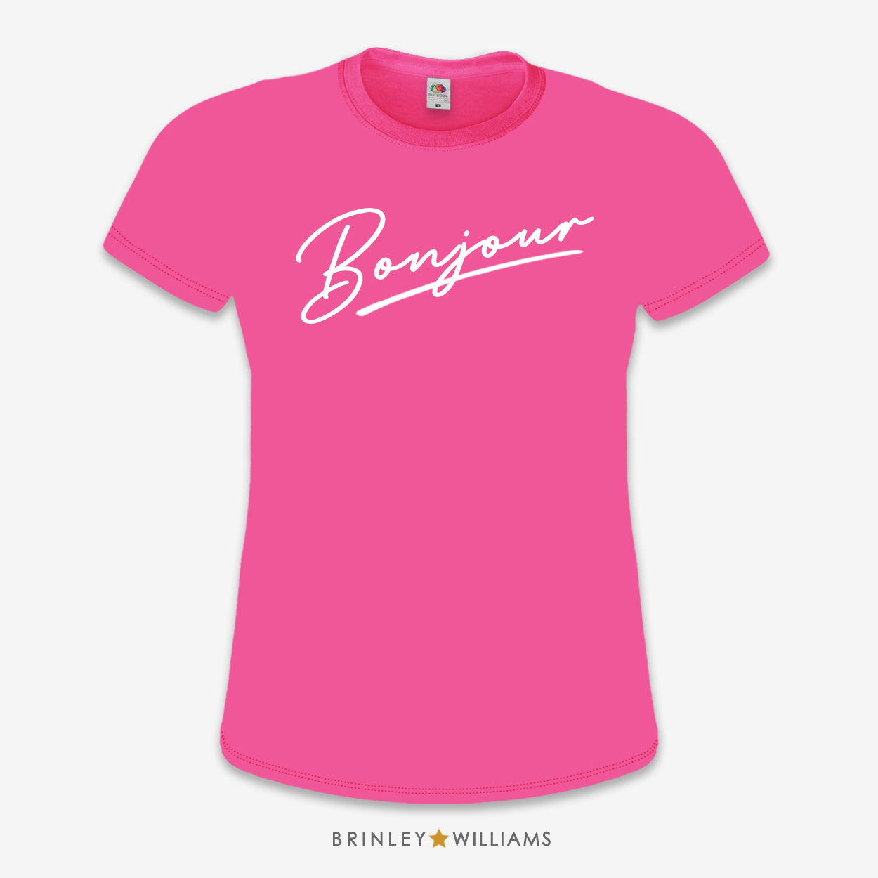 Bonjour Slim Fit T-shirt - Fuchsia