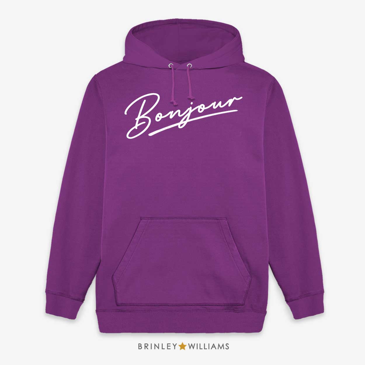 Bonjour Unisex Hoodie - Purple