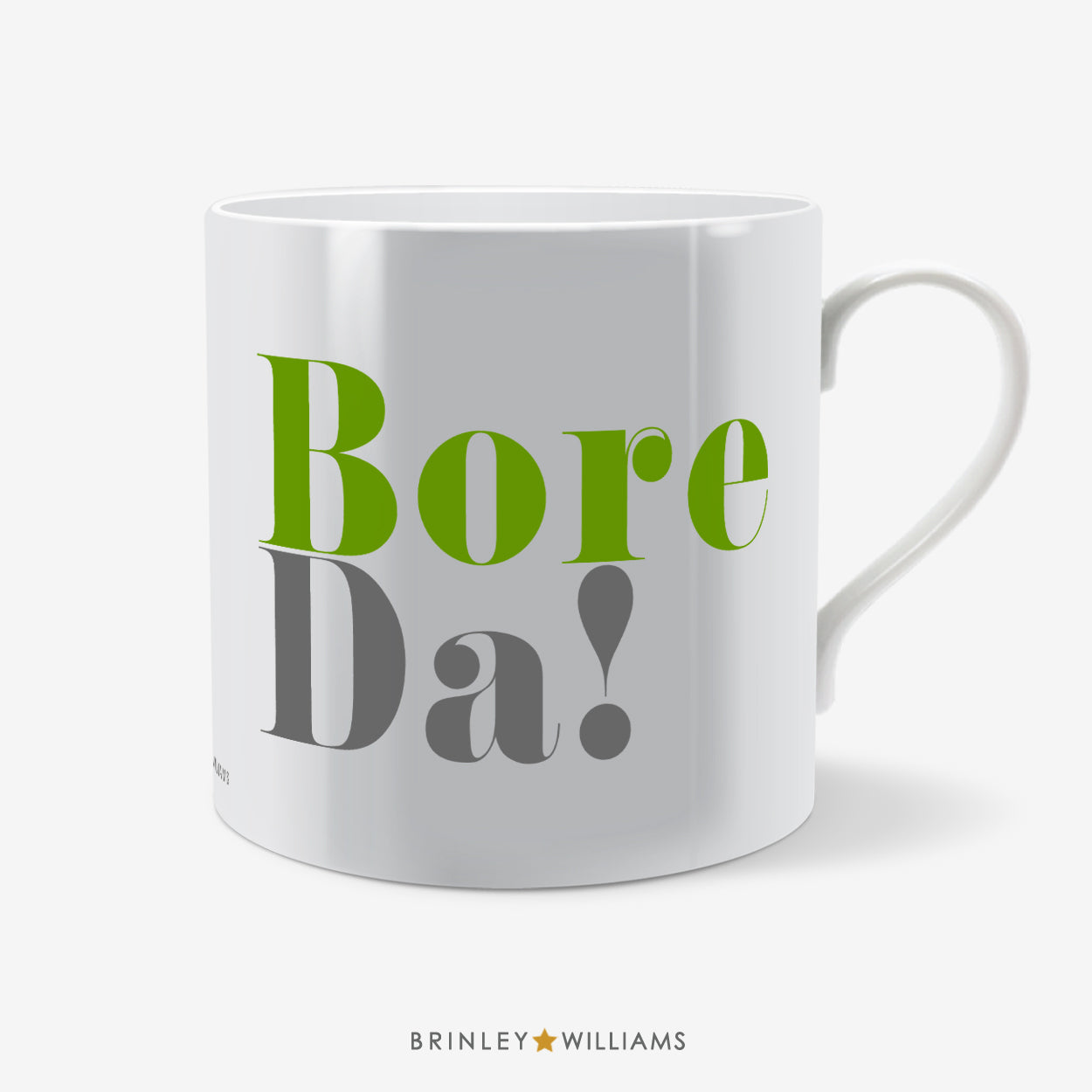 Bore Da Welsh Mug - Green