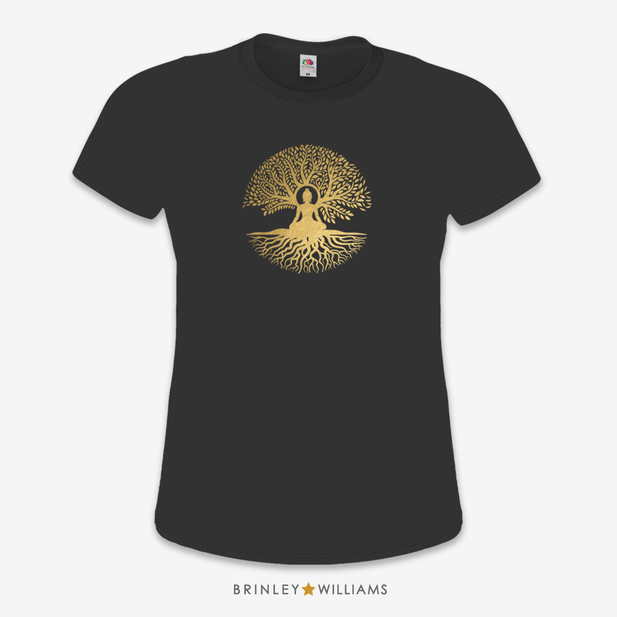 Buddha Tree Slim Fit T-shirt - Black