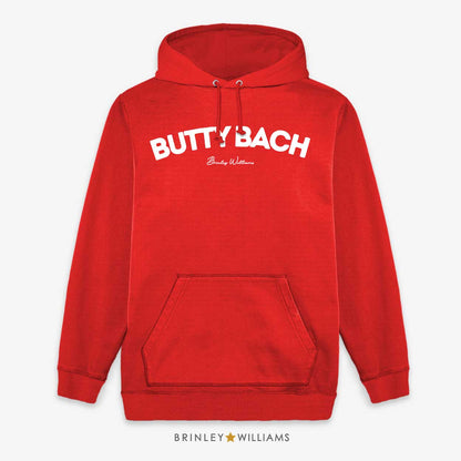 Butty Bach Unisex Welsh Hoodie - Fire Red