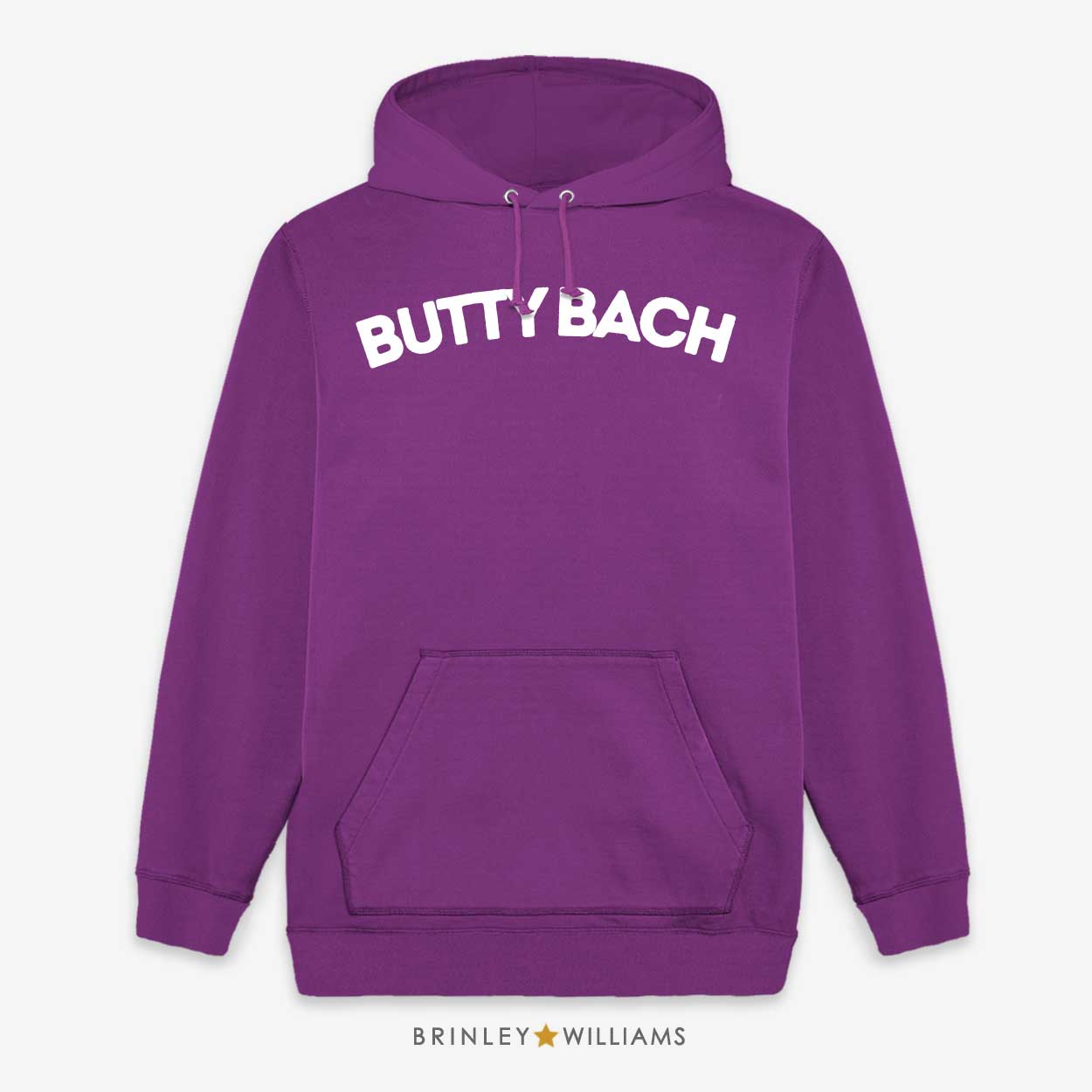 Butty Bach Unisex Welsh Hoodie - Purple