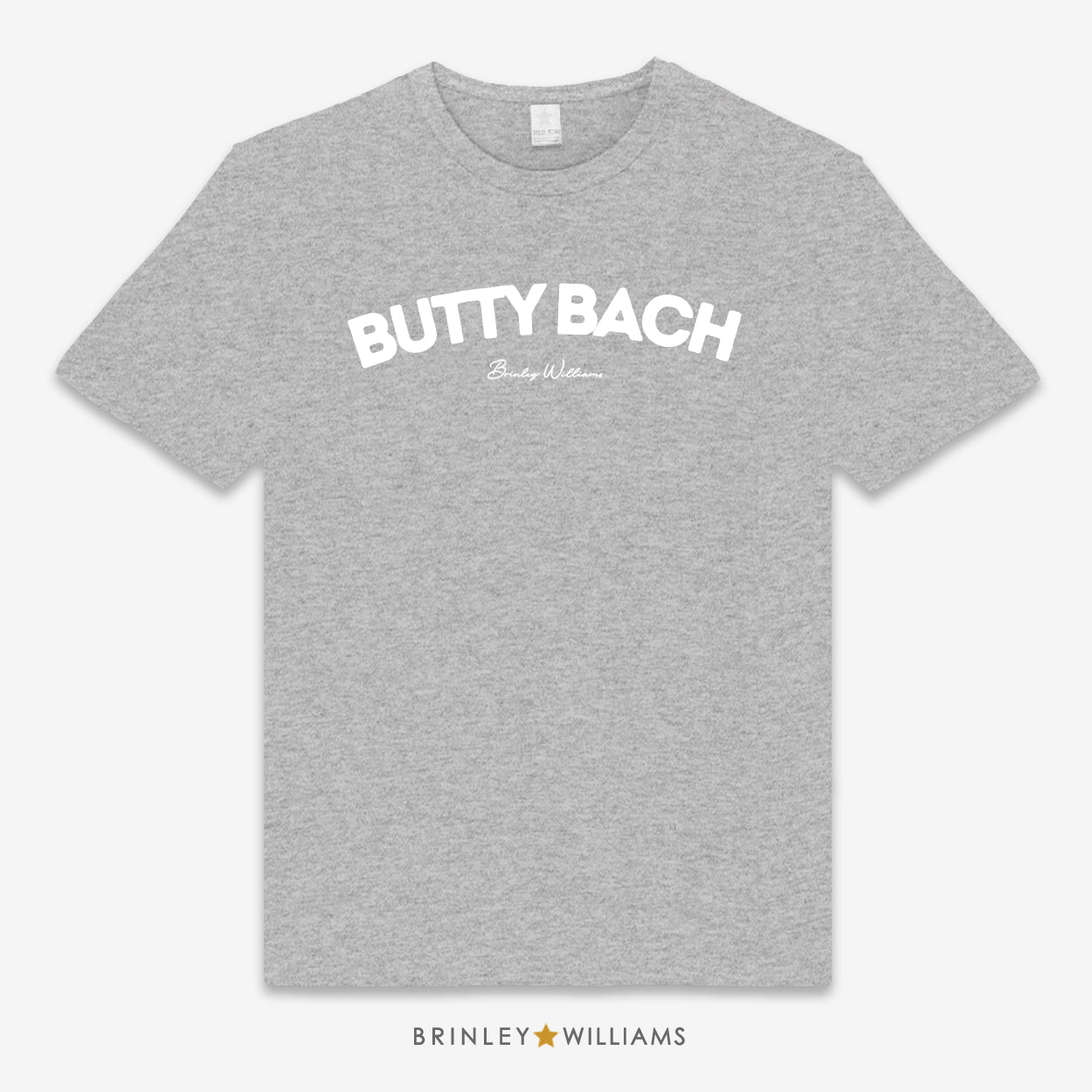 Butty Bach Unisex Classic Welsh T-shirt - Heather Grey