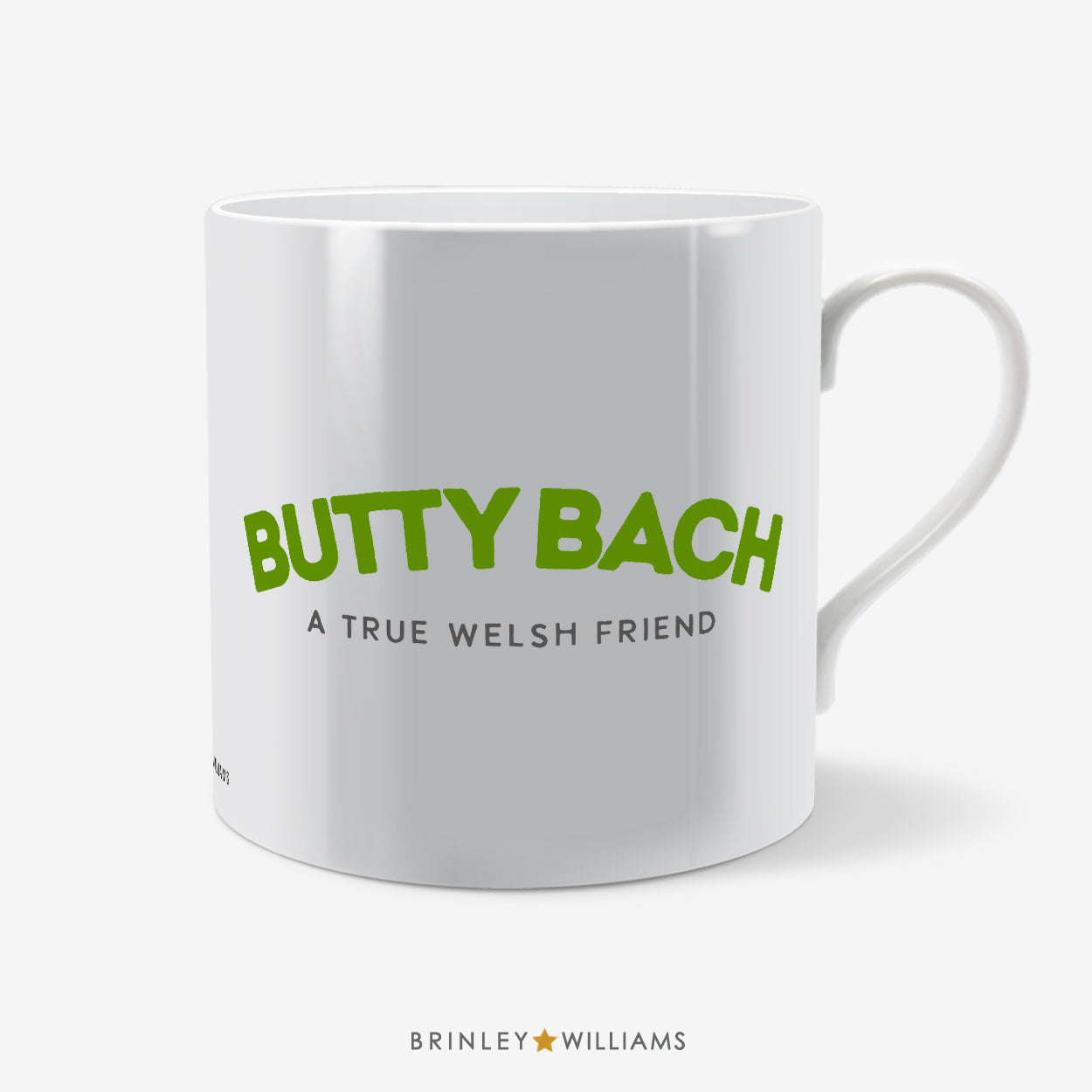 Butty Bach Welsh Mug - Green