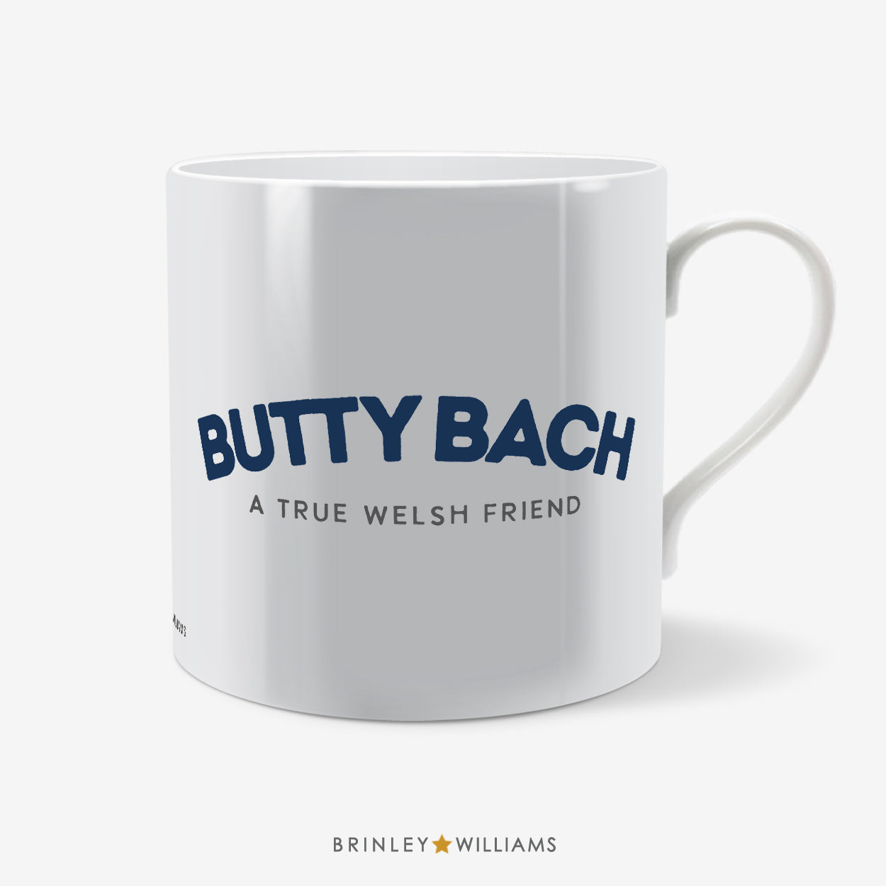 Butty Bach Welsh Mug - Navy