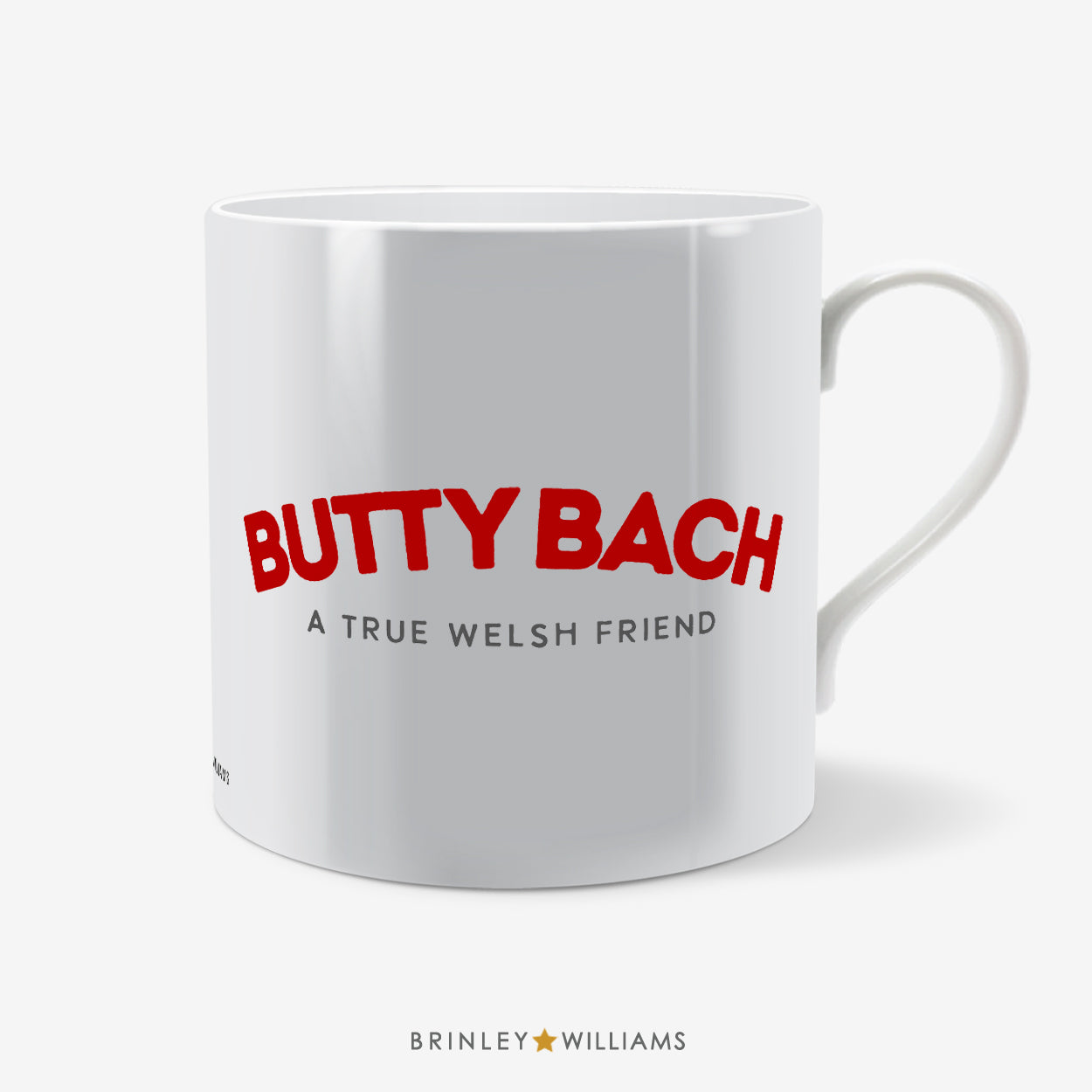 Butty Bach Welsh Mug - Red