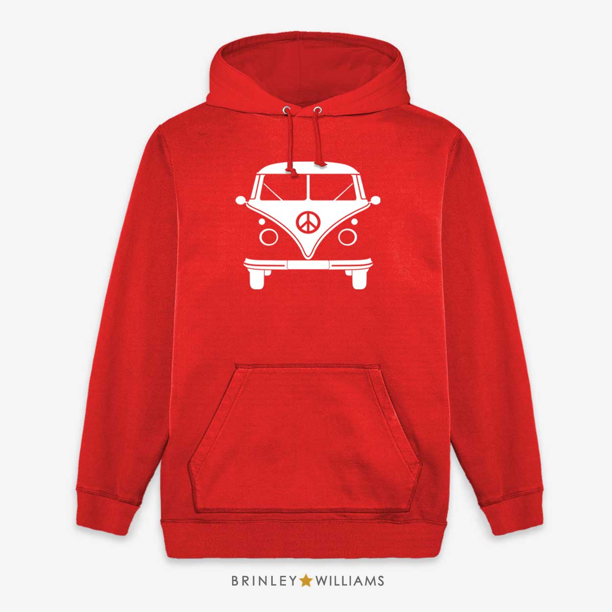 Camper Van Kids Unisex Hoodie - Fire red