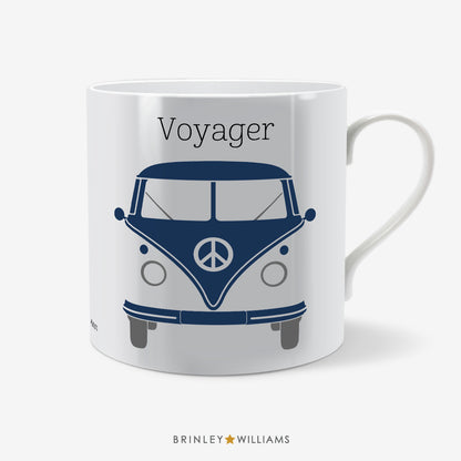 Camper Van Personalised Mug - Navy