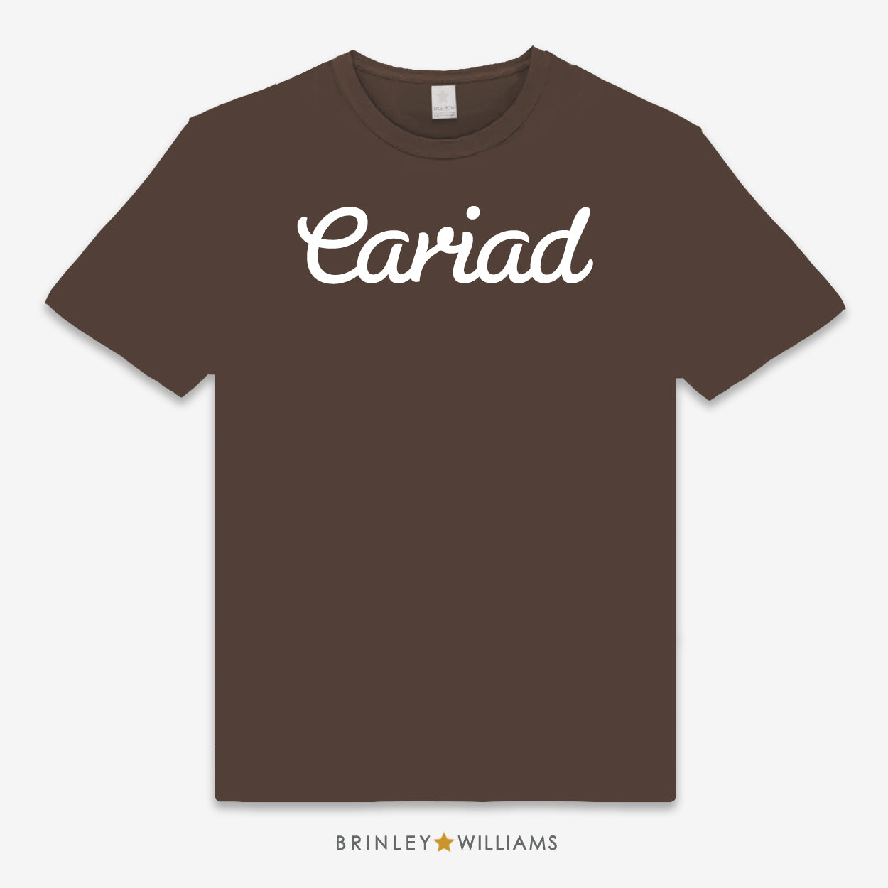 Cariad Unisex Classic Welsh T-shirt - Chocolate Brown