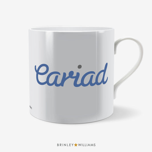 Cariad Welsh Mug - Blue