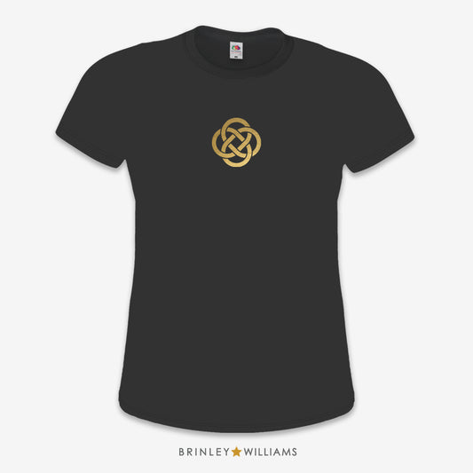 Celtic Knotwork Circle Slim Fit T-shirt - Black