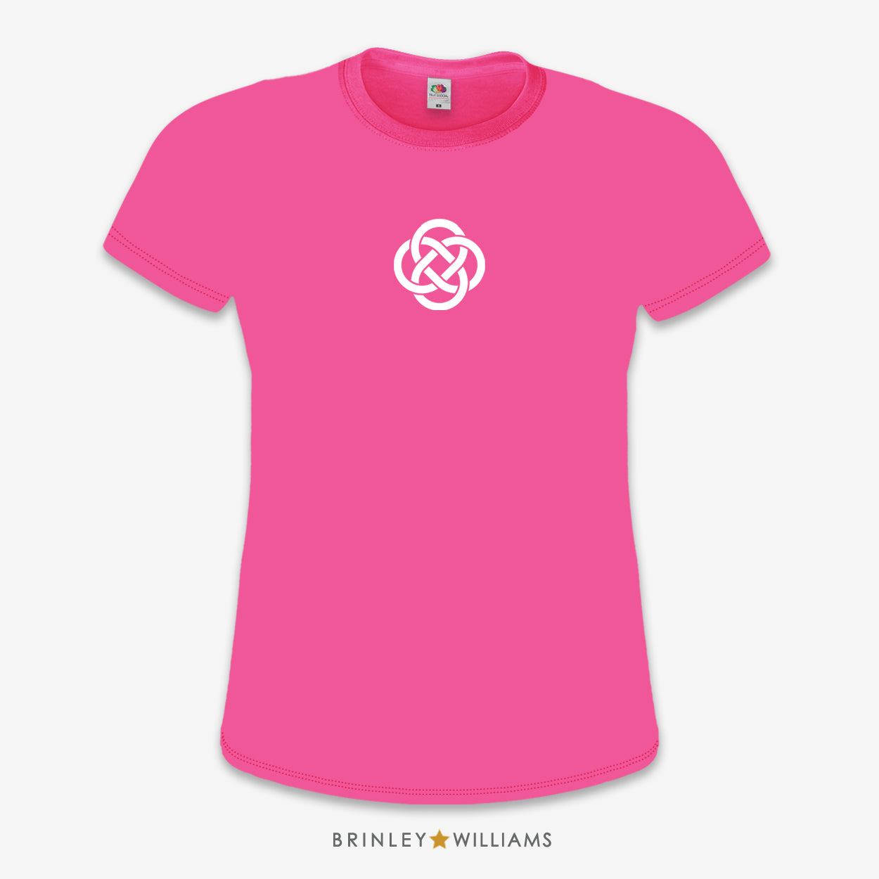 Celtic Knotwork Circle Slim Fit T-shirt - Fuchsia