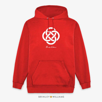 Celtic Circle Unisex Welsh Hoodie - Fire red