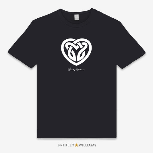 Celtic Heart Unisex Classic Welsh T-shirt - Black