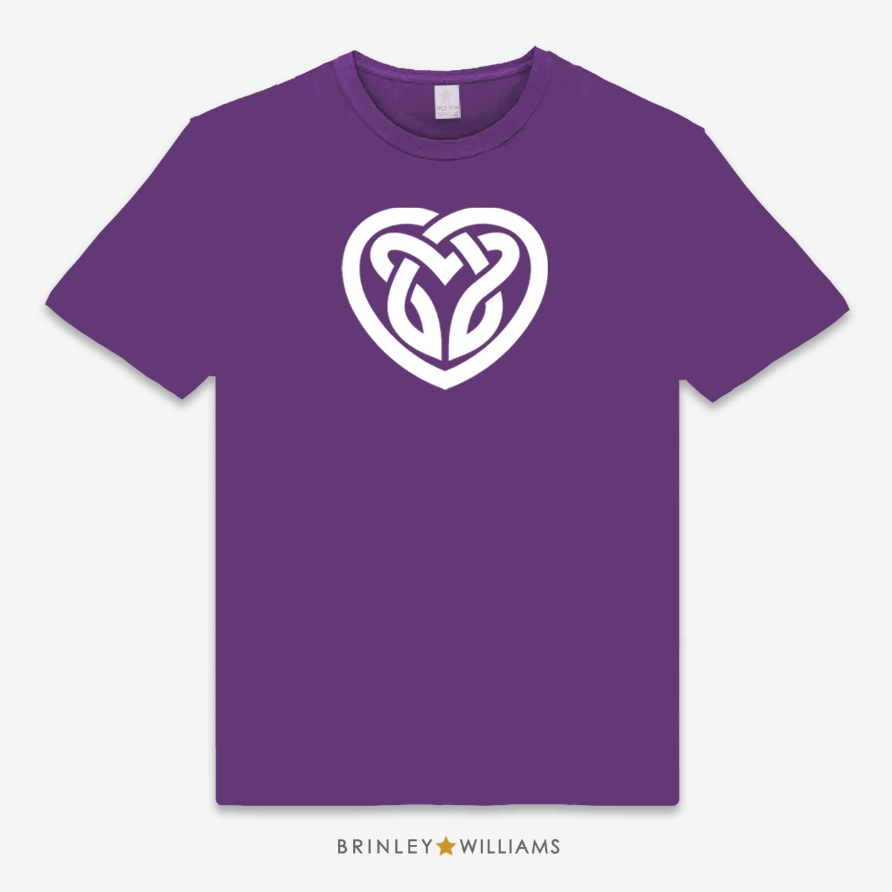 Celtic Heart Unisex Classic Welsh T-shirt - Purple